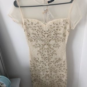 White Sequin Mini Dress